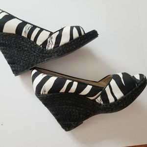 Michael Kors Zebra Autograph Espadrille Wedge